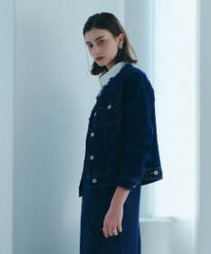 YECCA VECCA ノーカラーストレッチGジャン