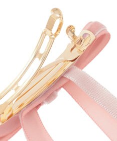 Maison de FLEUR ピンクマニアレイヤードリボンバレッタ