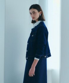 YECCA VECCA ノーカラーストレッチGジャン