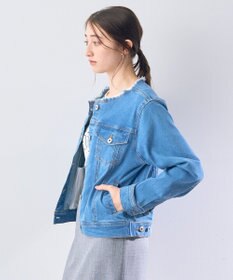 YECCA VECCA ノーカラーストレッチGジャン