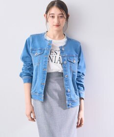 YECCA VECCA ノーカラーストレッチGジャン