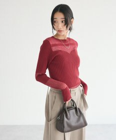 CRAFT STANDARD BOUTIQUE シアーニット長袖プルオーバー