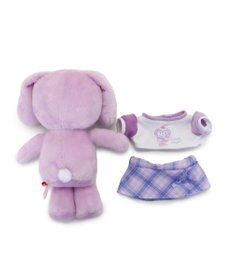 Mother garden マザーガーデン きせかえ ぬいぐるみ Sサイズ ぷるねらちゃん 《パープルチェック》