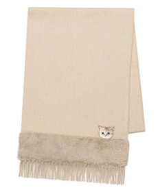 MOONBAT PAUL & JOE ACCESSOIRES ヌネットワッペン×ファームースタッチマフラー（パッケージ入り）