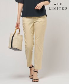 J.PRESS LADIES 【セットアップ対応・洗える・撥水】コットンFITTY テーパード パンツ