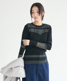 CRAFT STANDARD BOUTIQUE シアーニット長袖プルオーバー