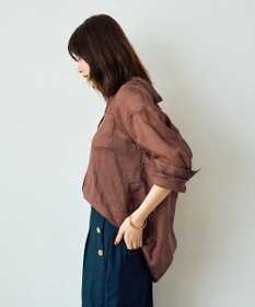 YECCA VECCA 3wayシアーリネンシャツ