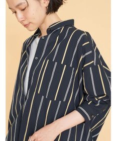 AMERICAN HOLIC ドビーストライプシャツチュニック