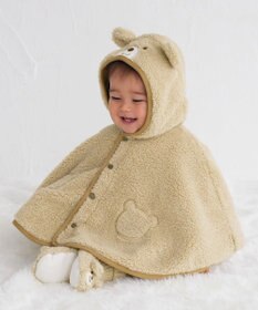 MIKI HOUSE HOT BISCUITS 【70-90cm】 もこくま顔ドン ボアマント