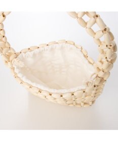 UNBILLION カシュカシュ cachecache / カラフルウッドビーズワンハンドル手提げ