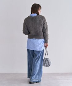 Green Parks ・Ｐｅｔｉｔ　Ｆｌｅｕｒ　シャギーニットカーディガン