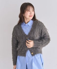 Green Parks ・Ｐｅｔｉｔ　Ｆｌｅｕｒ　シャギーニットカーディガン