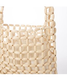 UNBILLION カシュカシュ cachecache / カラフルウッドビーズワンハンドル手提げ