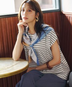ANY SIS L 【シルクタッチさら魅せTシャツ】後ろコクーン プルオーバー