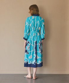 GRACE CONTINENTAL スカーフプリントシャツワンピース