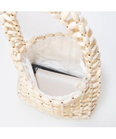 UNBILLION カシュカシュ cachecache / カラフルウッドビーズワンハンドル手提げ
