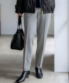 23区 S 【VERY掲載/撥水加工/洗える】TRストレッチギャバ テーパード パンツ グレー系