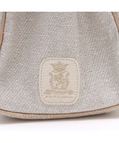 A.D.M.J. リネンラメクロス/前金具付トート32cm(Dカン＋)