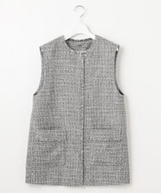 自由区 【カタログ掲載・セットアップ対応】ライトミックスツイード ジレ