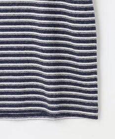 JOSEPH ABBOUD 【リネン素材/清涼感/吸水速乾】リネン天竺ボーダー Ｔシャツ