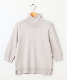 組曲 MINA六分袖タートルネック ニット