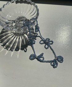 WEGO Lフラワービーズネックレス