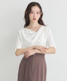 earth music&ecology ドレープデザインカットソー