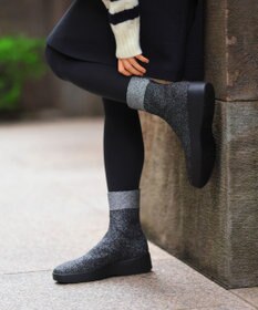 steppi 【防水/洗える】プラットフォーム ストレッチブーツ