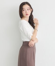 earth music&ecology ドレープデザインカットソー