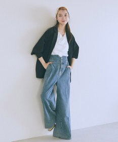 earth music&ecology ドレープデザインカットソー