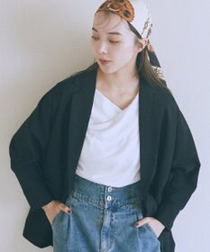 earth music&ecology ドレープデザインカットソー