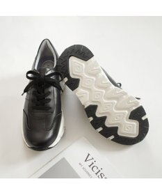 Pointer 日本製 本革 穴開きソールスニーカー