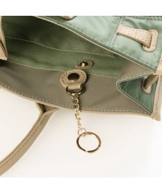 UNBILLION 【テレビ ドラマ着用アイテム】ペルケ perche / ナイロンキルト×クロコ型押し牛革A42wayトートバッグ