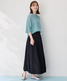 ANY 【洗濯機可/アンチピリング】アイレットメッシュニット