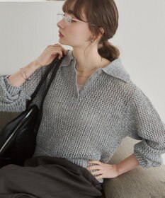 WEGO 【ANGIE VINTAGE】MIXメッシュポロニット