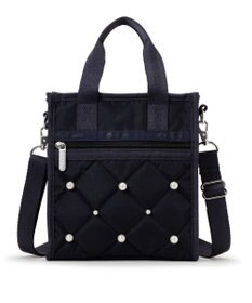 LeSportsac MINI N/S TOTE W/ PEARLS/ディープシーパール