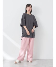 earth music&ecology 配色ステッチチュニックＴ