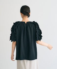 YECCA VECCA UVカットフリルスリーブカットソー