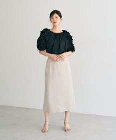 YECCA VECCA UVカットフリルスリーブカットソー