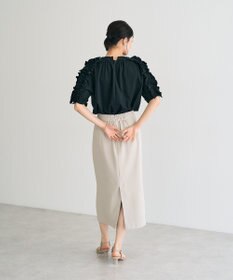 YECCA VECCA UVカットフリルスリーブカットソー