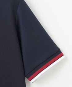 23区GOLF 【MEN】【吸水速乾・UVケア】袖ライン モックネックシャツ