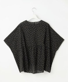 自由区 L 【17号サイズまで展開・WEB限定】コットンサッカープリント ブラウス