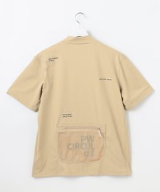 PW CIRCULUS 【吸水速乾 / UV遮蔽率99% UVカット / ストレッチ】【MEN】バックメッシュポケットモックT ゴルフ