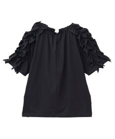 YECCA VECCA UVカットフリルスリーブカットソー