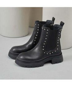 MODE ET JACOMO <carino>サイドゴアビジューショートブーツ