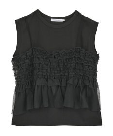 AMERICAN HOLIC 【2点セット】チュールキャミ+ノースリーブT