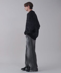 WEGO 【ユニセックス着用ITEM/SMLサイズ展開/ウエスト調整可】バギーデニムパンツ