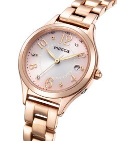 CITIZEN 【ソーラーテック電波時計】wicca ときめくダイヤ 日付あり バンド調整が簡単 5気圧防水