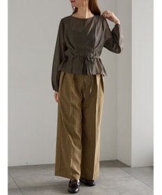 Te chichi ナローリボンシアーペプラムブラウス《2025Autumn catalog vol.2 item》