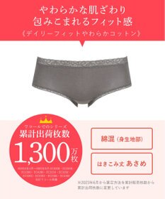 Wing ショーツ　【デイリーフィットやわらかコットン】　ここちよいフィット感　はきこみ丈あさめ　EC2200　ウイング／ワコール